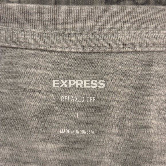 Express Light Lightweight Gray Scoop Neck Tank with Ruched Shoulder Tie - Picture 7 of 8